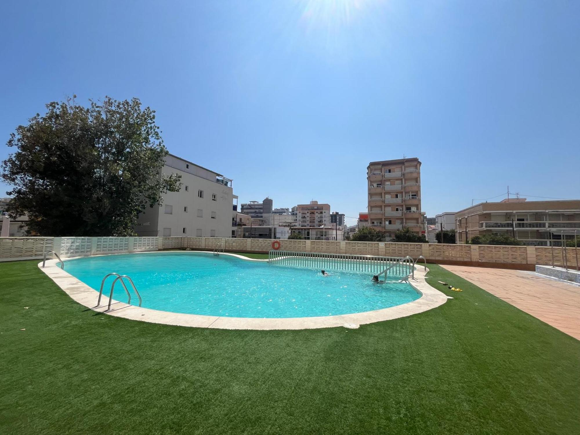 Apartamento 1ª Linea De Playa - Con Piscina Y Parking Playa de Gandia Ngoại thất bức ảnh