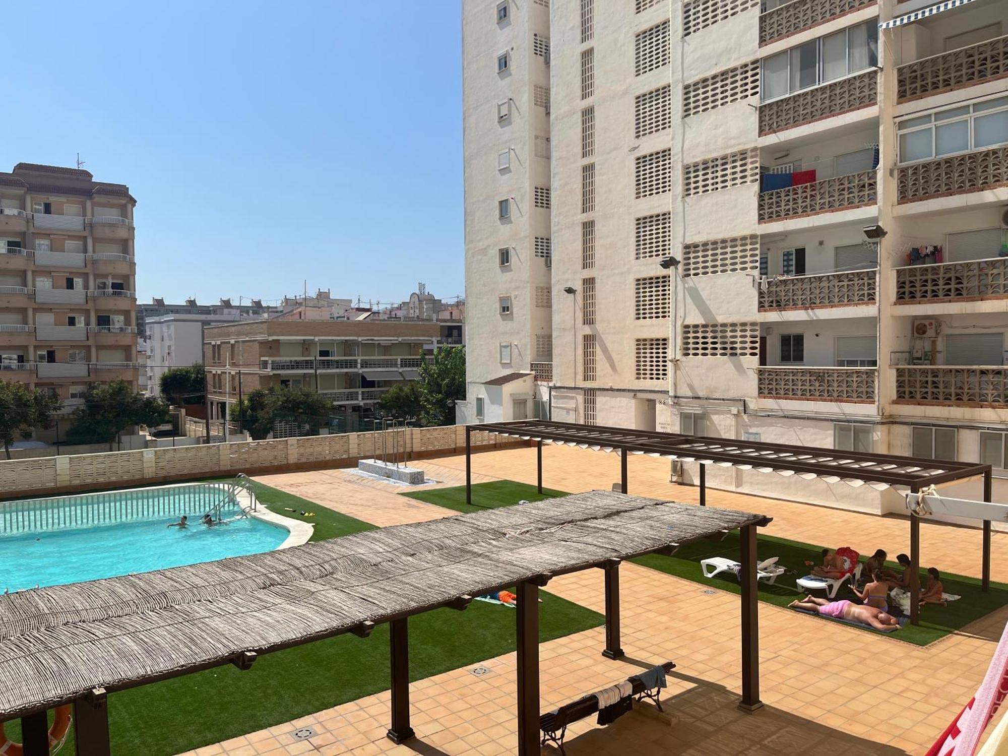 Apartamento 1ª Linea De Playa - Con Piscina Y Parking Playa de Gandia Ngoại thất bức ảnh
